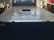 Custom truck metal modification and welding work.