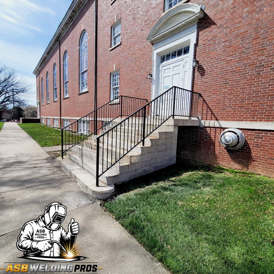 Commercial metal railings