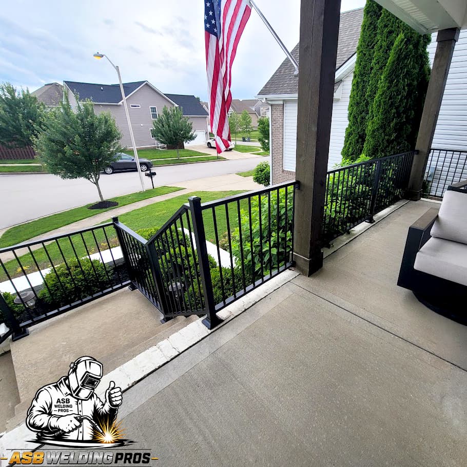 Custom porch railings