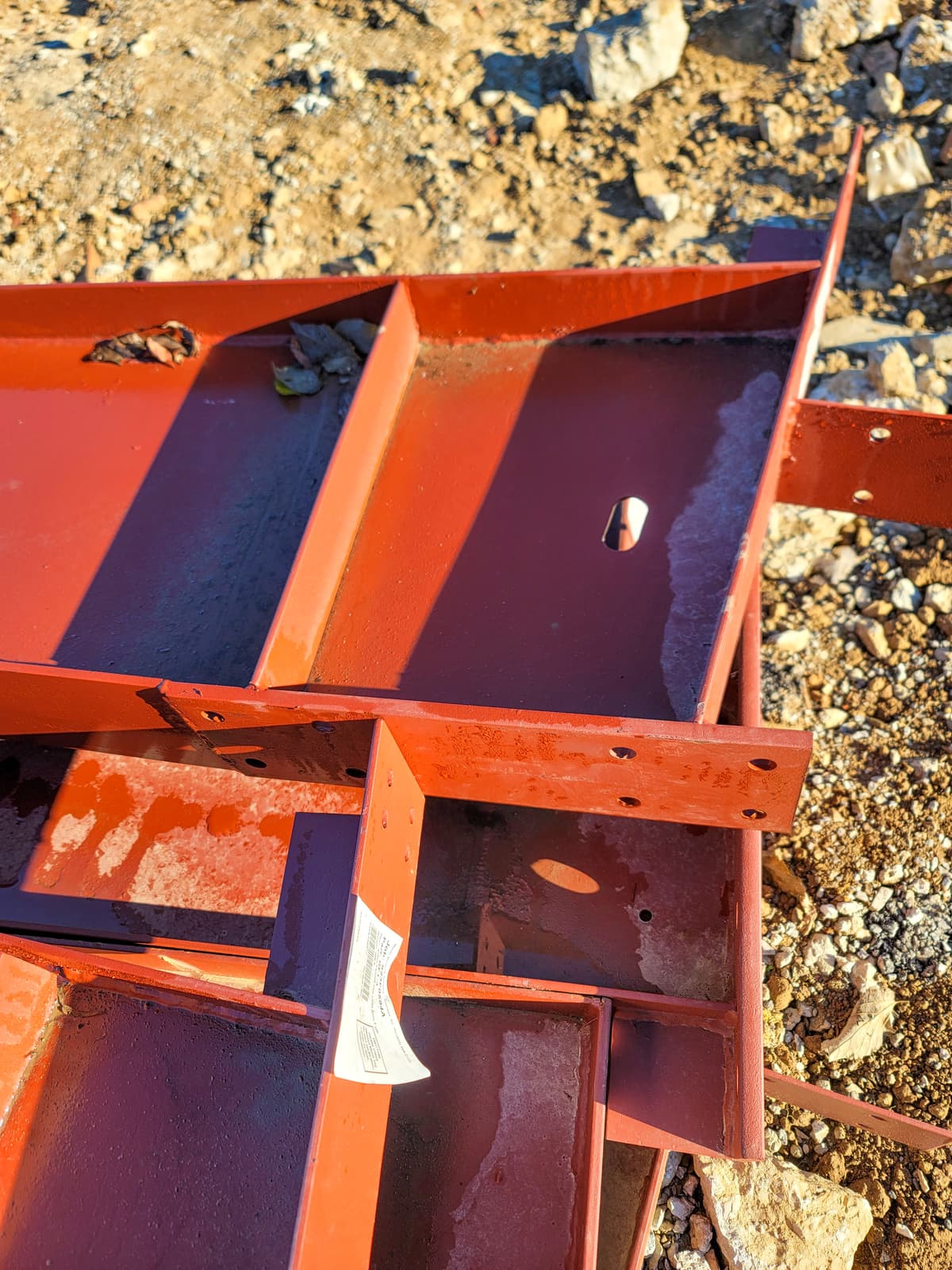 Structural steel welding project with field-fit connection details.