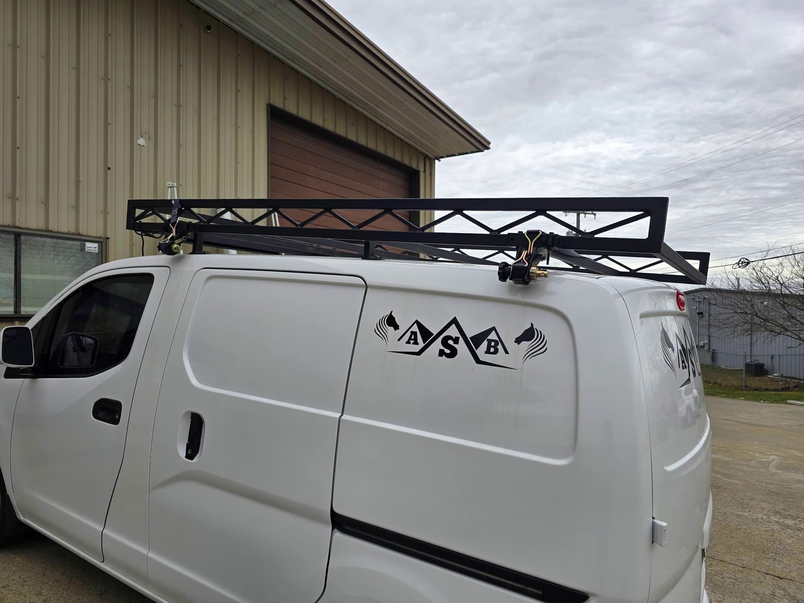 ASB Custom Metal Roof Rack Fabrication photo in custom welding work, Central Kentucky.