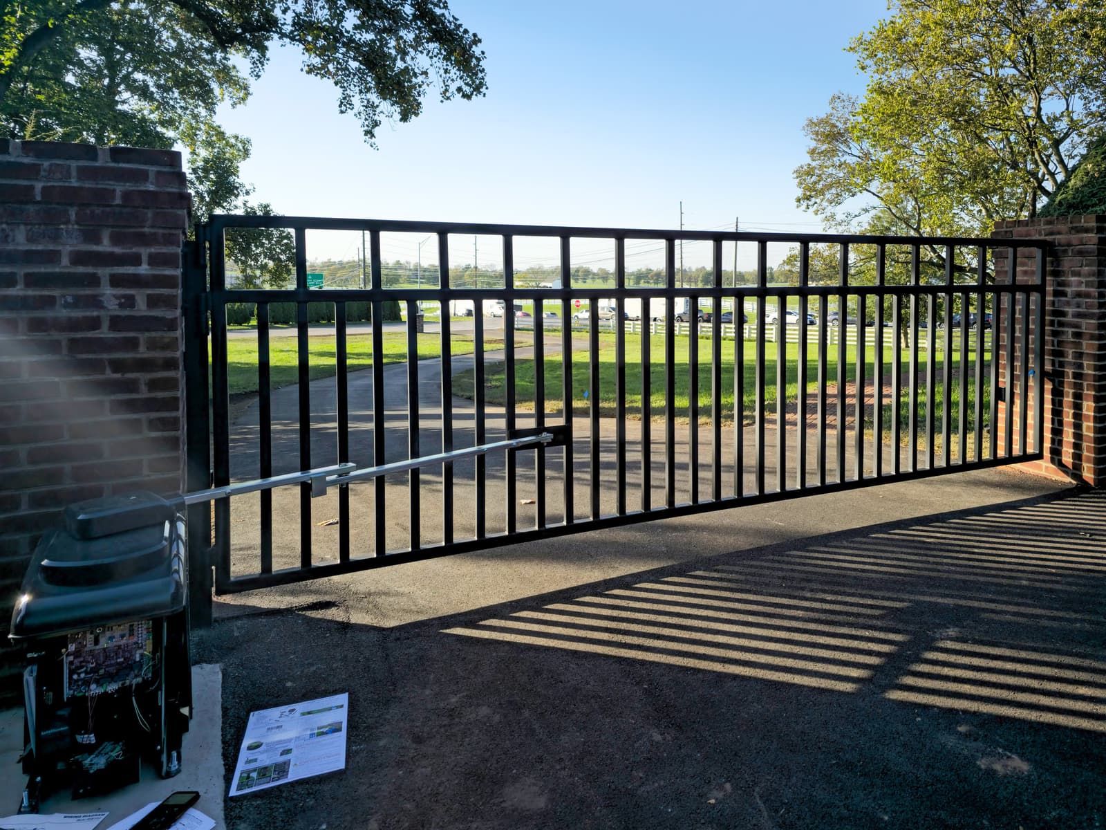 ASB 16 Foot Gate Installation photo in gates work, Central Kentucky.