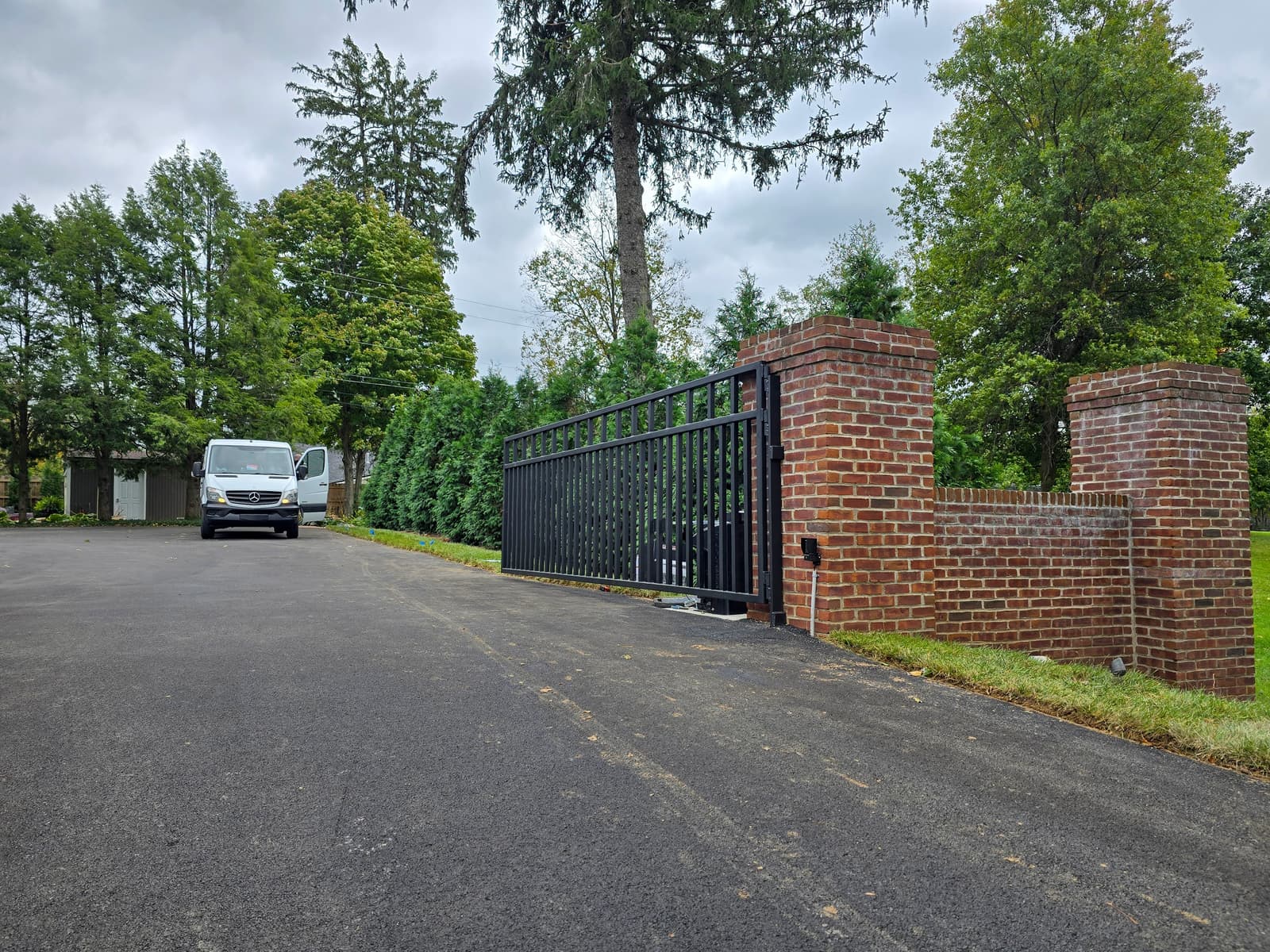 ASB 16 Foot Gate Installation photo in gates work, Central Kentucky.