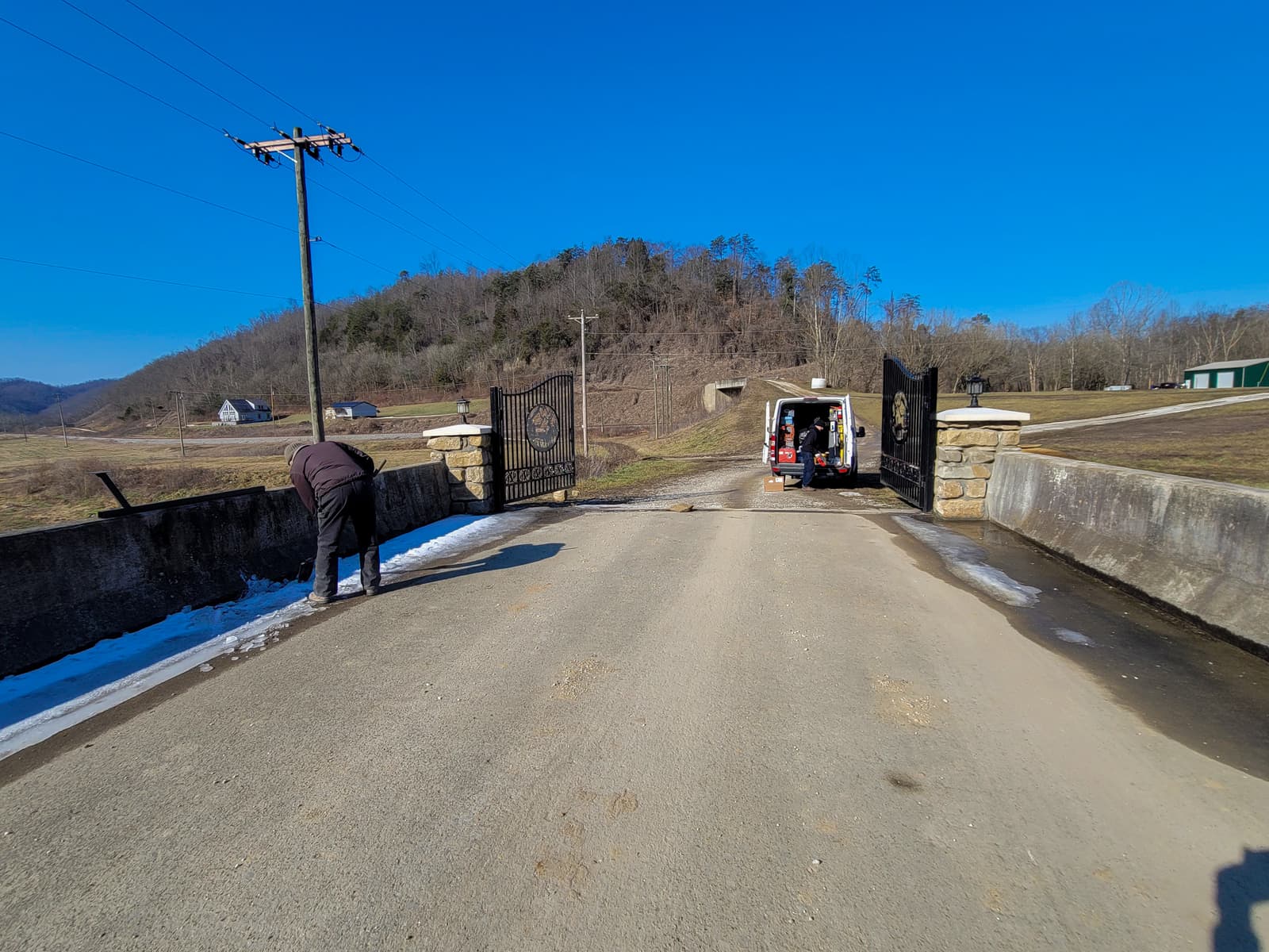 ASB Ghost Controls Gate Opener Installation photo in gates work, Central Kentucky.