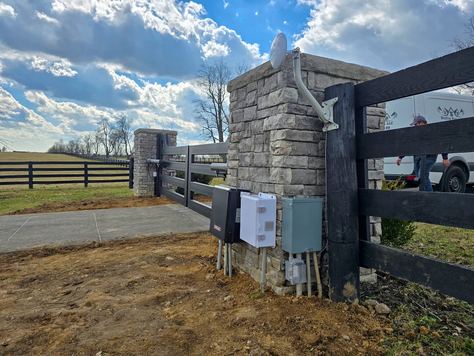 ASB Metal Farm Gate Fabrication photo in gates work, Central Kentucky.