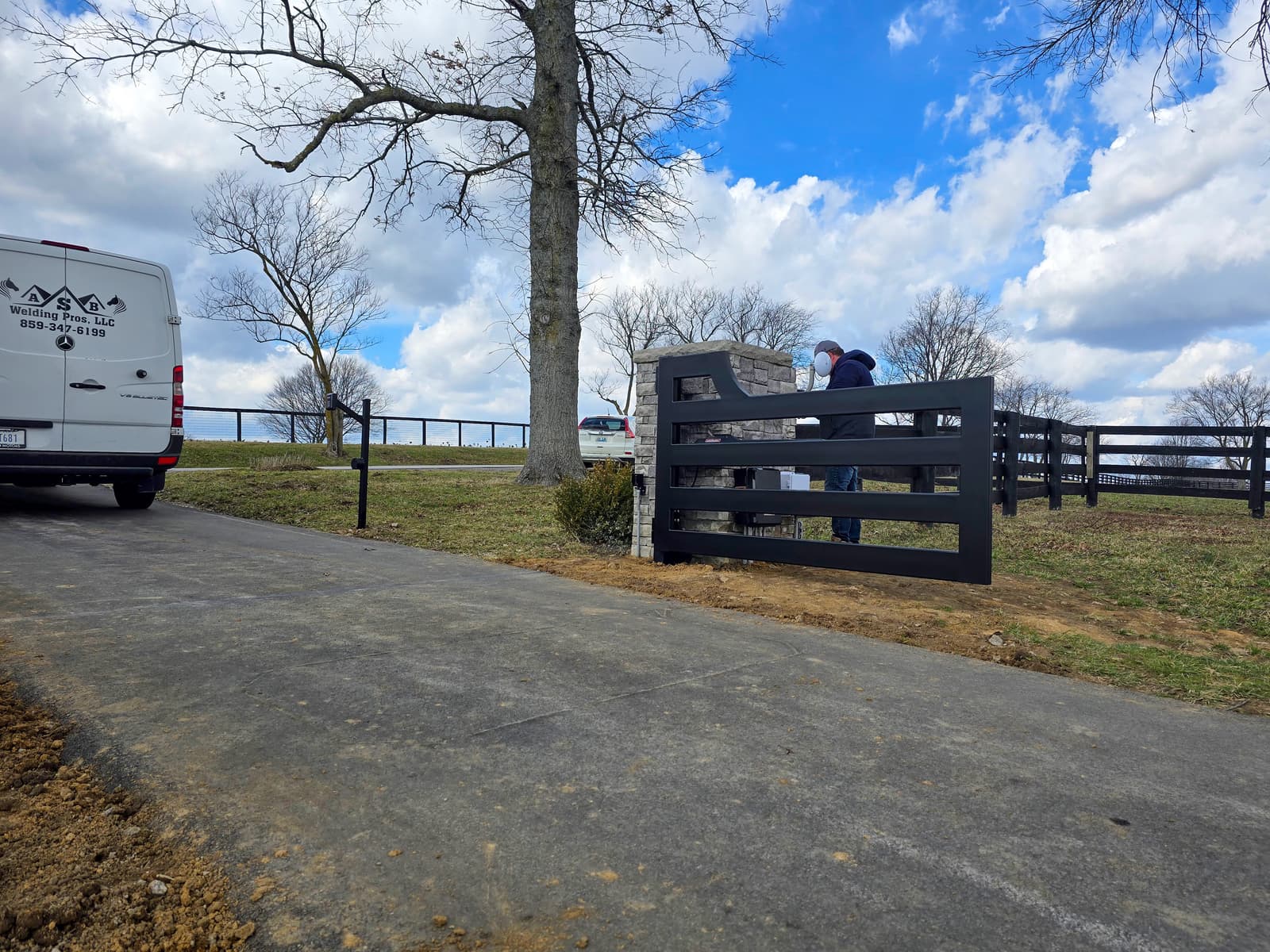 ASB Metal Farm Gate Fabrication photo in gates work, Central Kentucky.