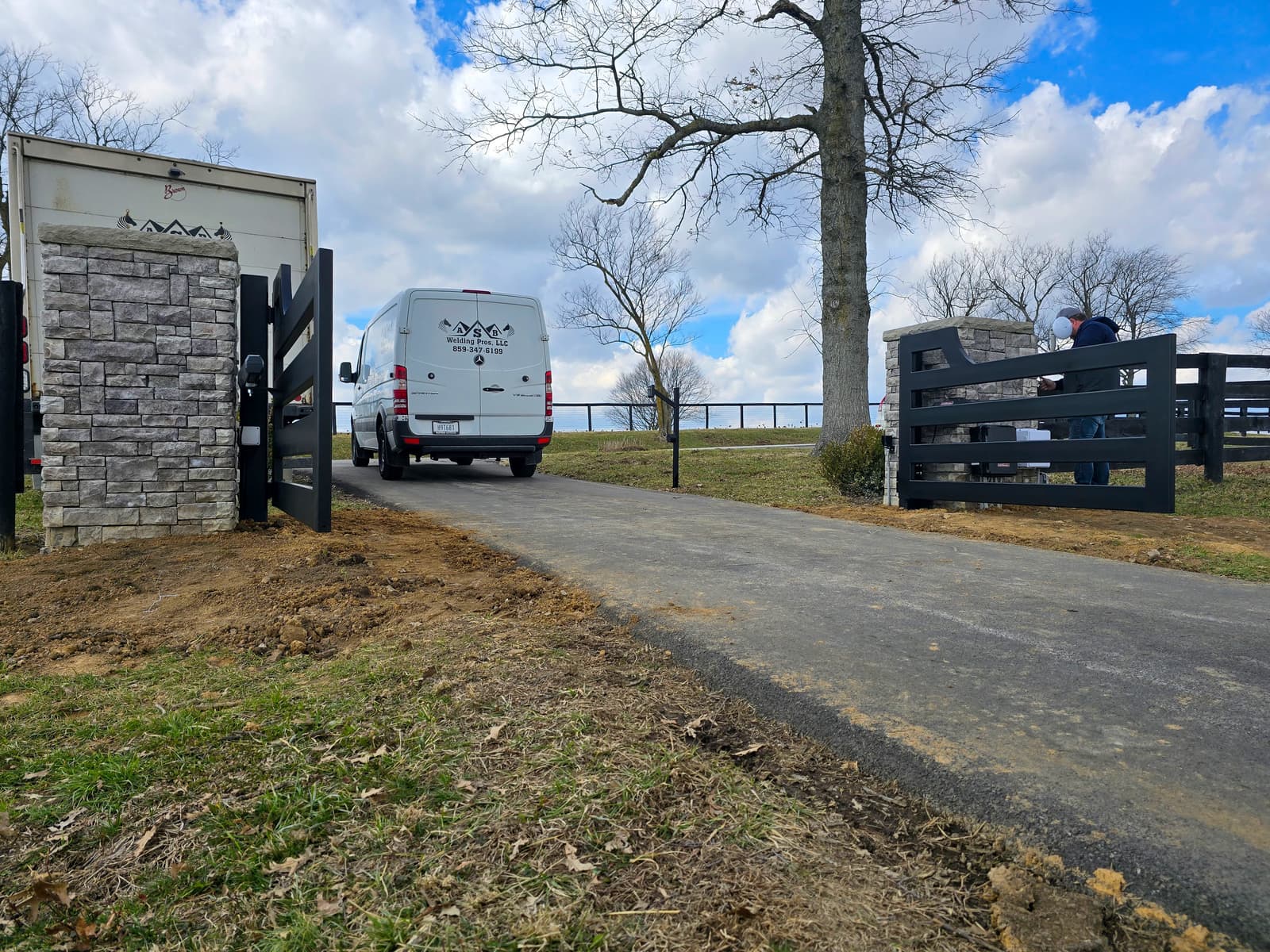 ASB Metal Farm Gate Fabrication photo in gates work, Central Kentucky.