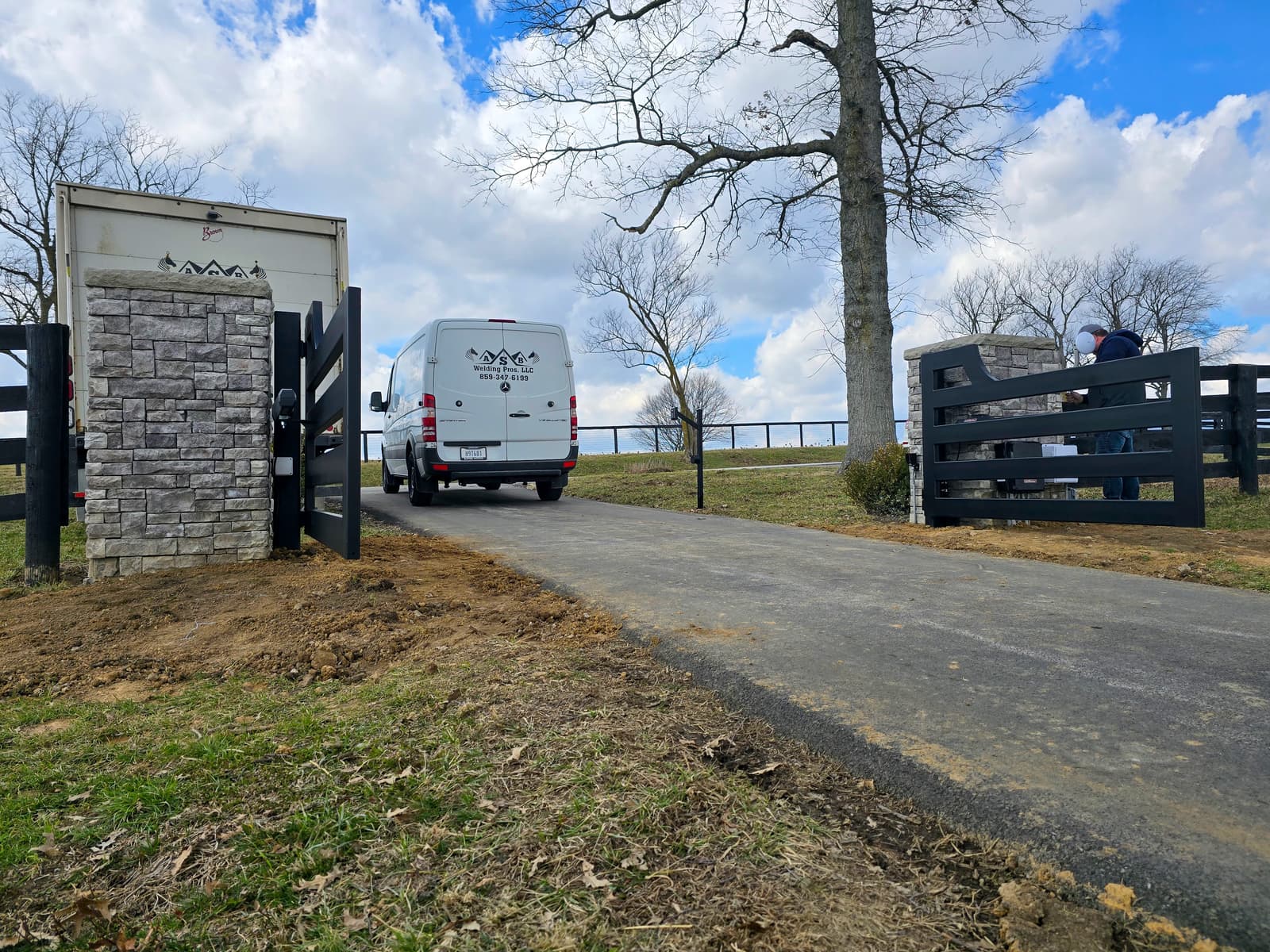 ASB Metal Farm Gate Fabrication photo in gates work, Central Kentucky.