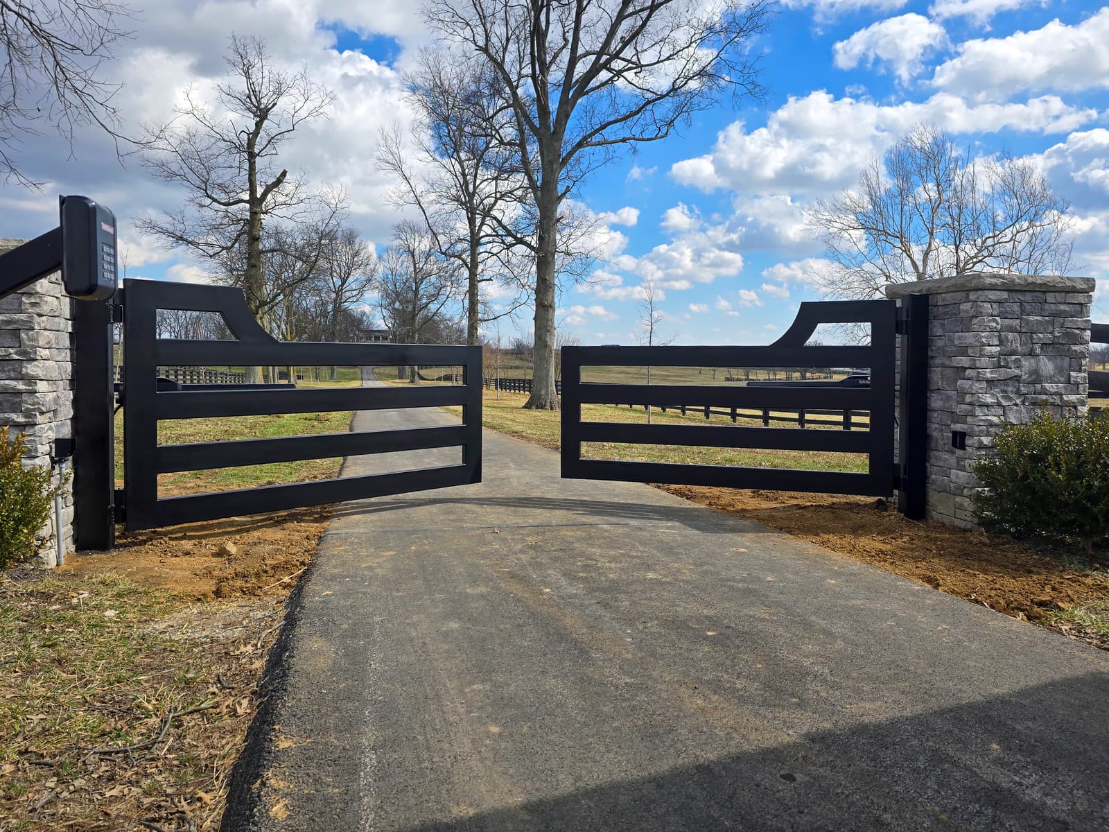 ASB Metal Farm Gate Fabrication photo in gates work, Central Kentucky.