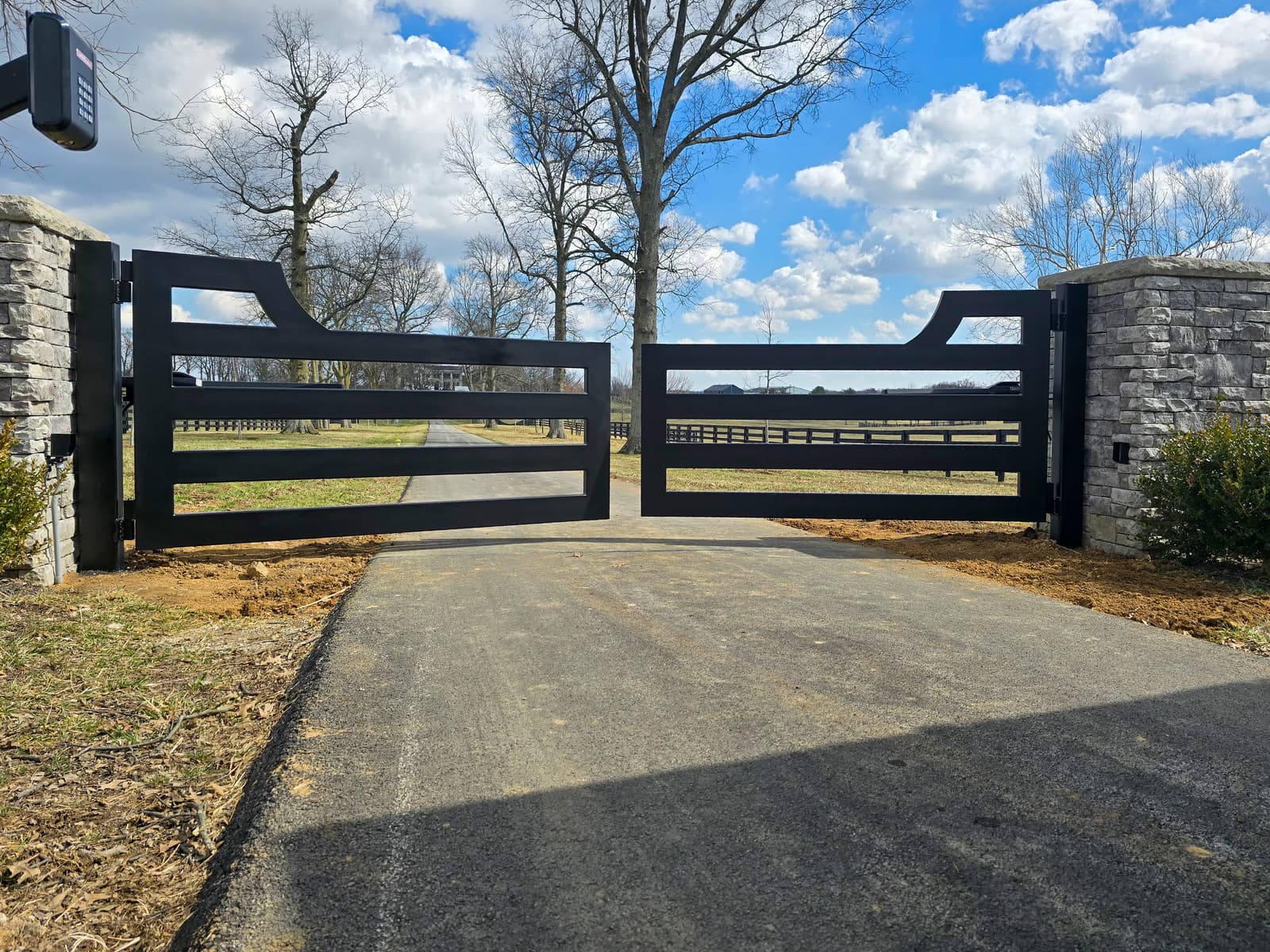 ASB Metal Farm Gate Fabrication photo in gates work, Central Kentucky.