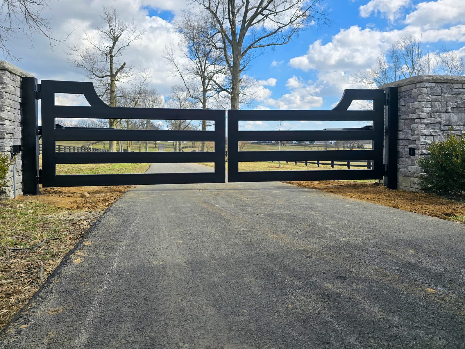 ASB Metal Farm Gate Fabrication photo in gates work, Central Kentucky.
