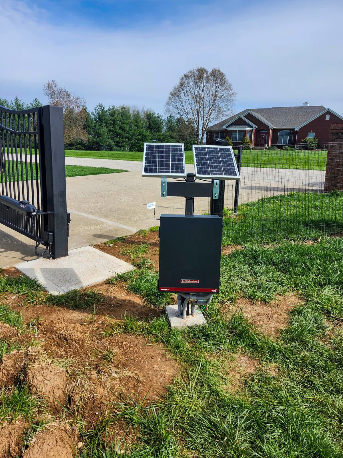 ASB Large Metal Swing Gate photo in gates work, Central Kentucky.