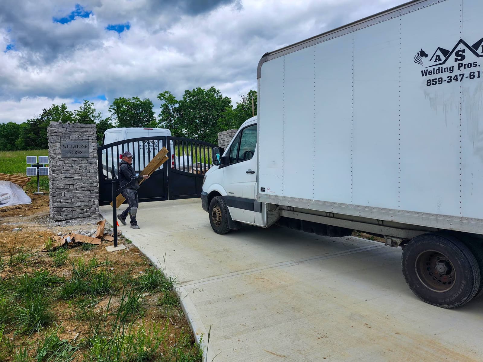 ASB Metal Gate Welding Fabrication photo in gates work, Central Kentucky.