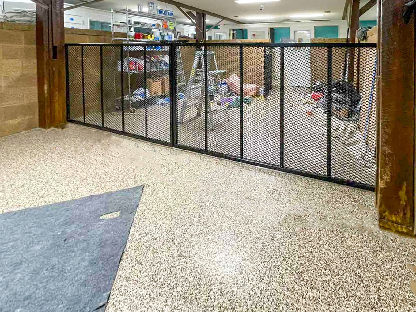ASB Interior Wire Gate Fabrication Installation photo in gates work, Central Kentucky.