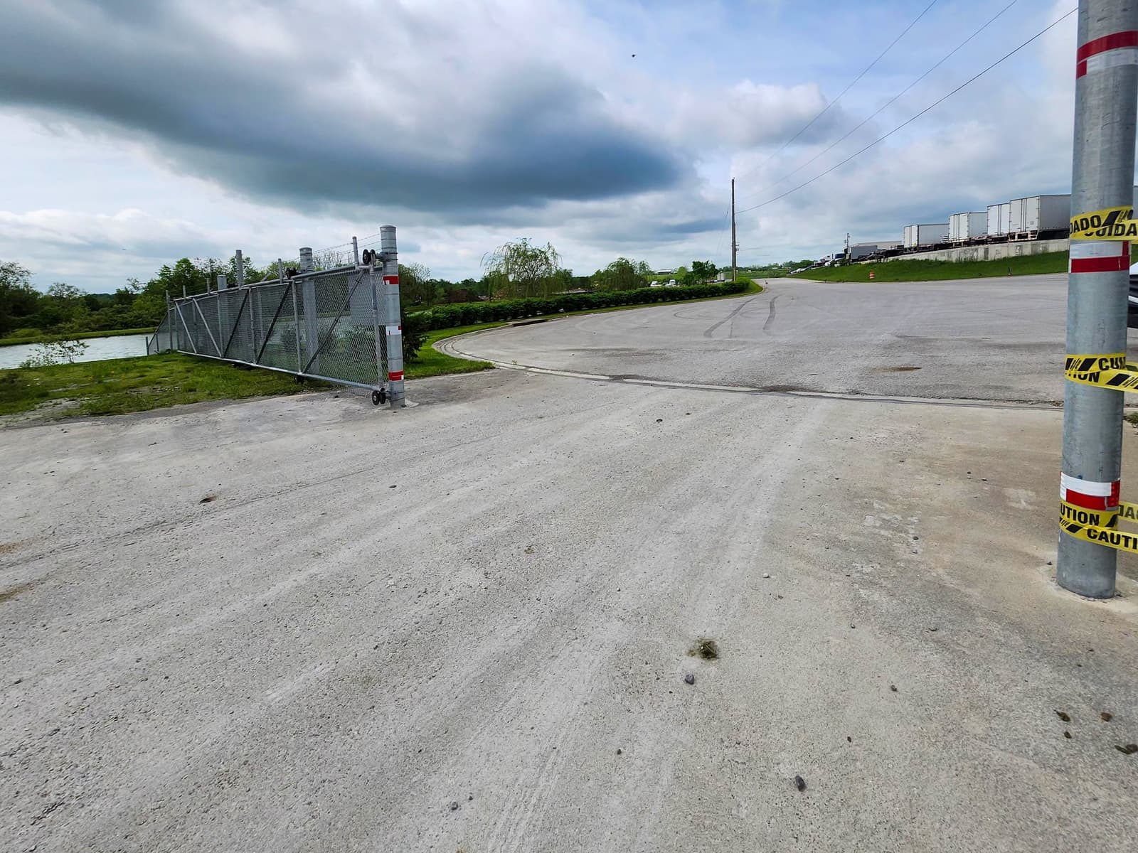 Heavy-duty metal sliding driveway gate fabrication in Central Kentucky.