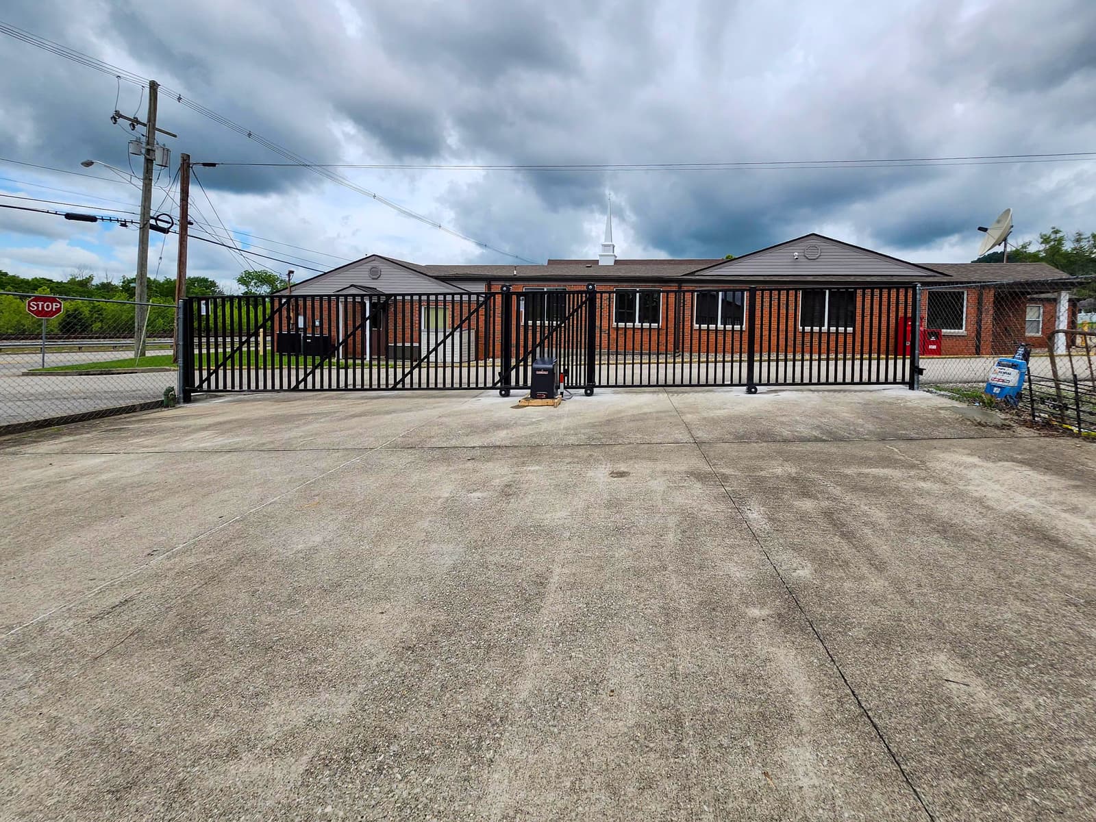 ASB Sliding Metal Gate Fabrication photo in gates work, Central Kentucky.