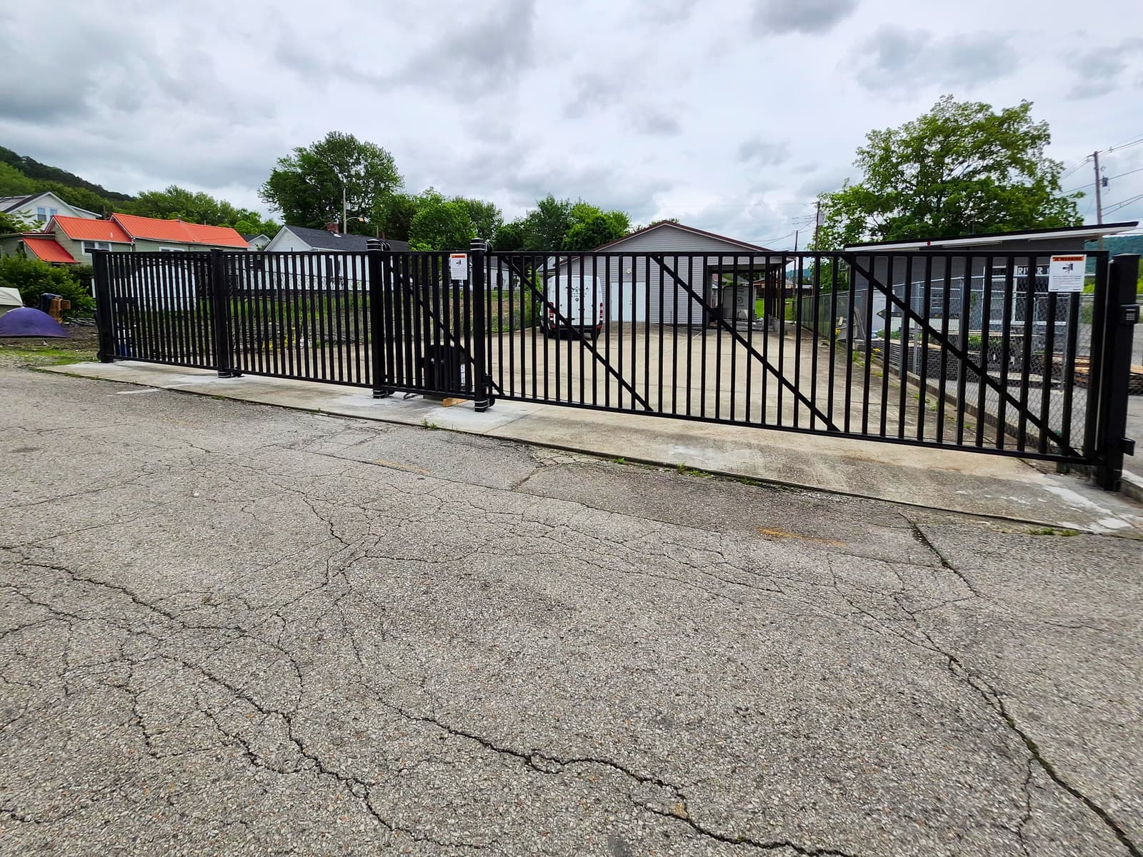 ASB Sliding Metal Gate Fabrication photo in gates work, Central Kentucky.