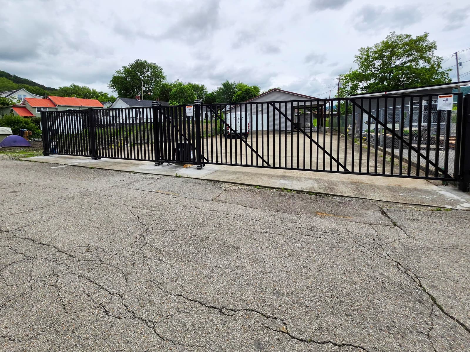 ASB Sliding Metal Gate Fabrication photo in gates work, Central Kentucky.
