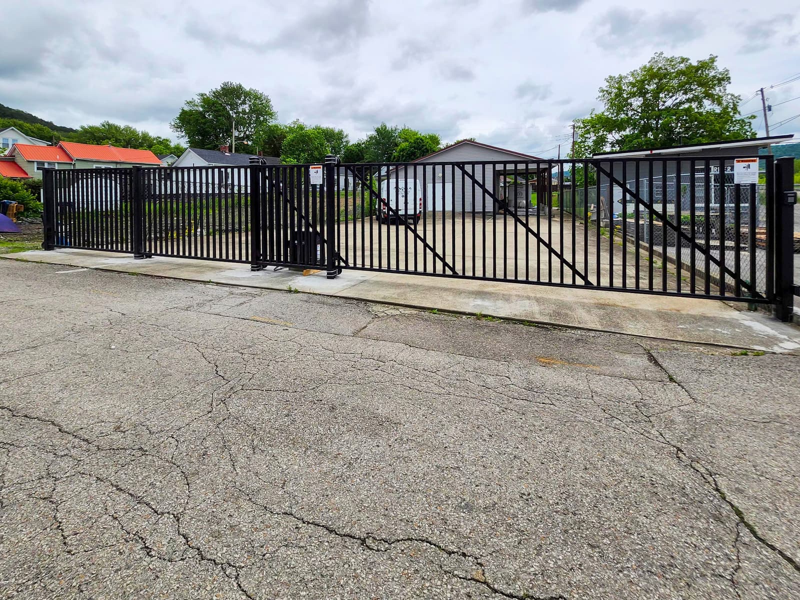 ASB Sliding Metal Gate Fabrication photo in gates work, Central Kentucky.
