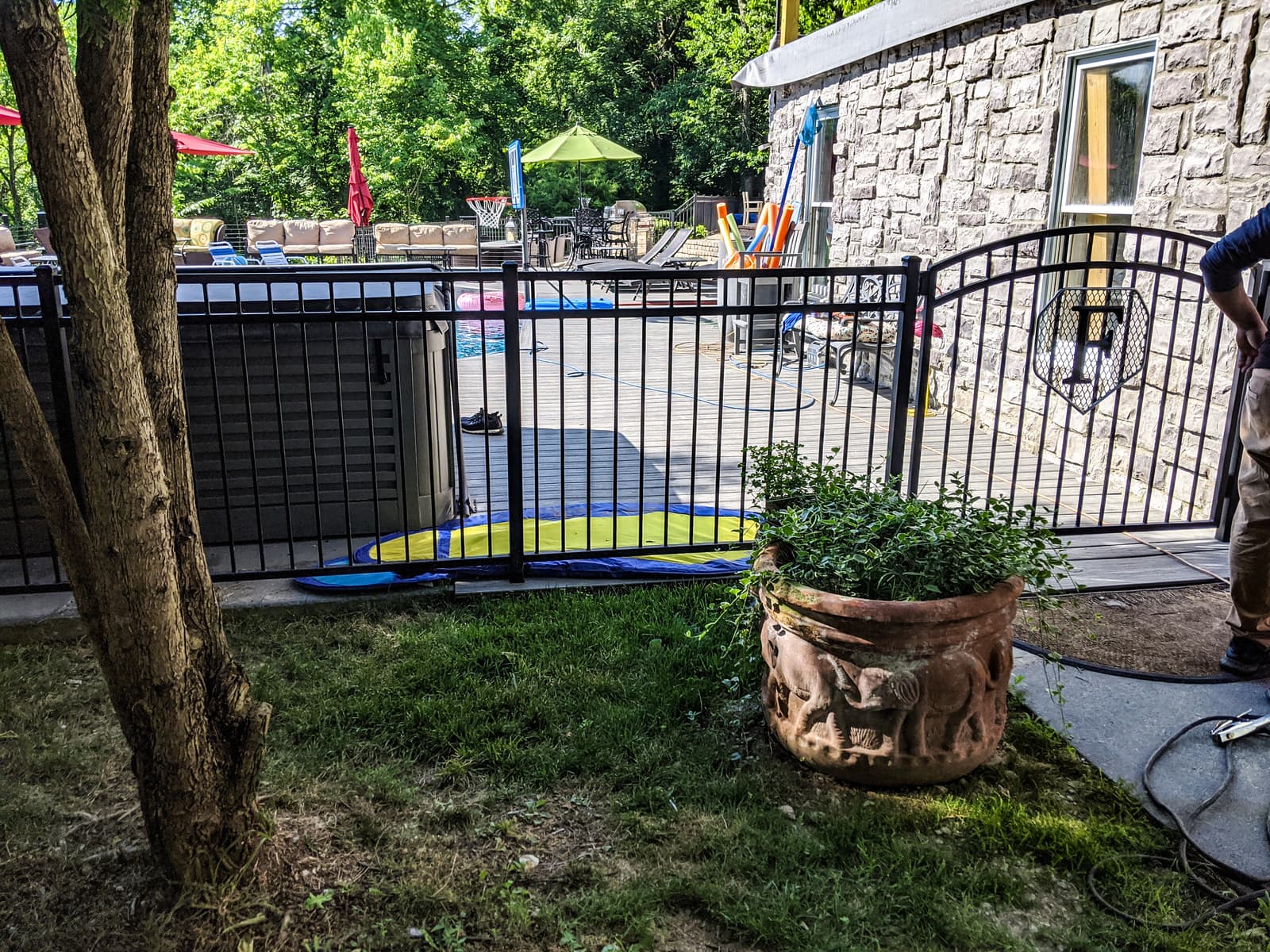 ASB Metal Pool Safety Gate Installation photo in pedestrian gates work, Central Kentucky.