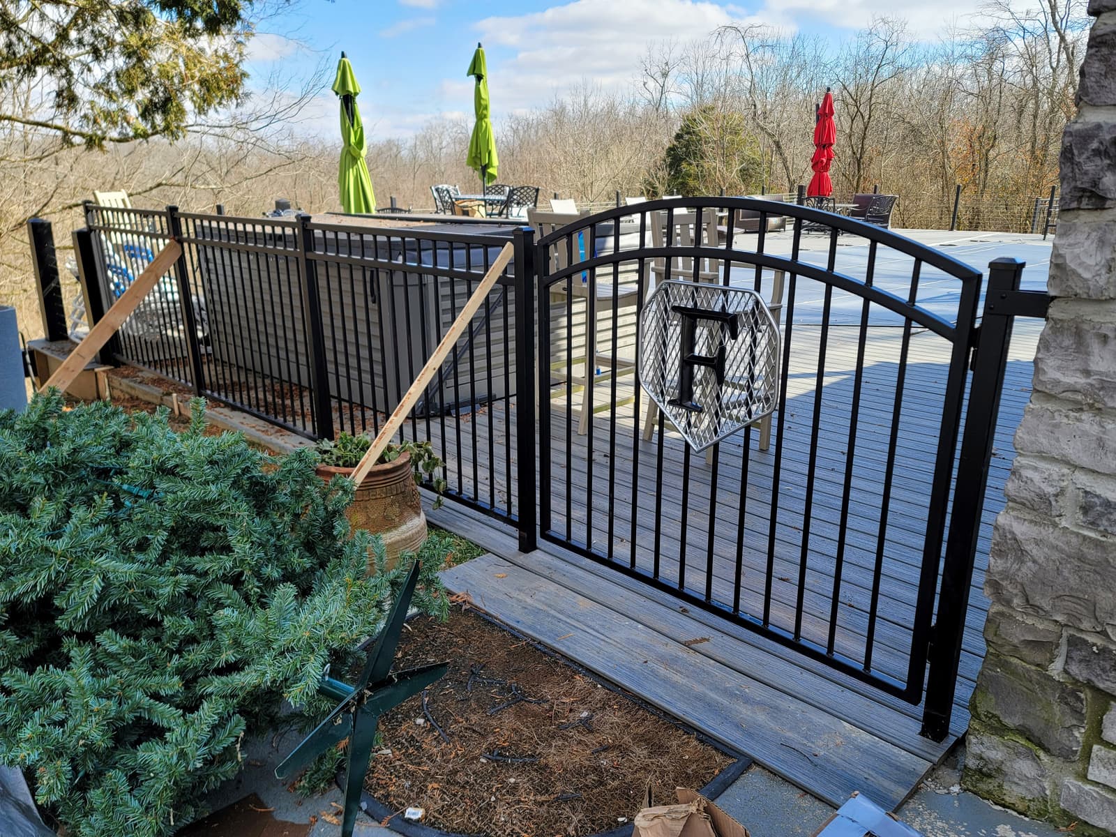 ASB Metal Pool Safety Gate Installation photo in pedestrian gates work, Central Kentucky.