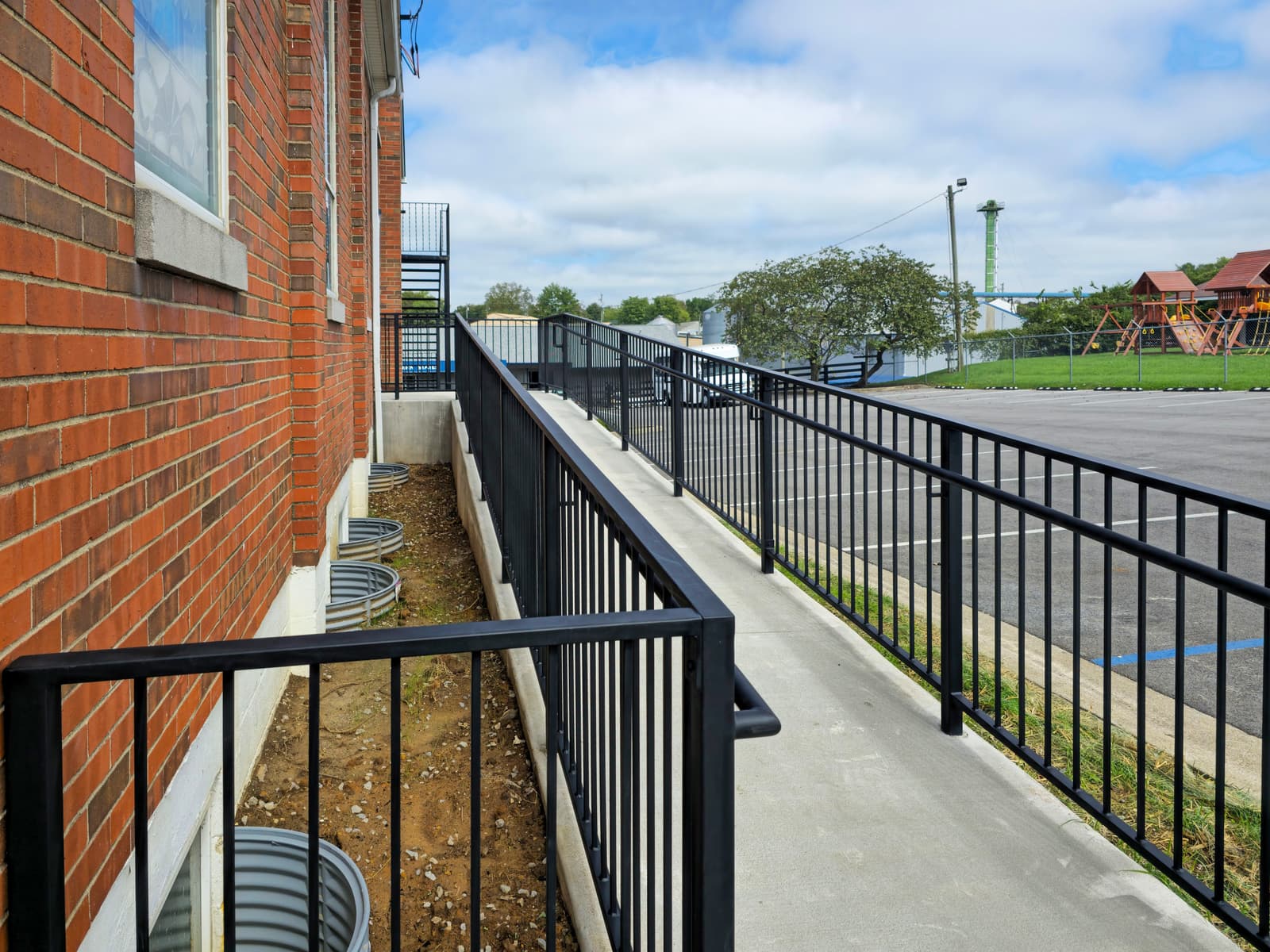ASB Metal Ramp Railing photo in railing work, Central Kentucky.
