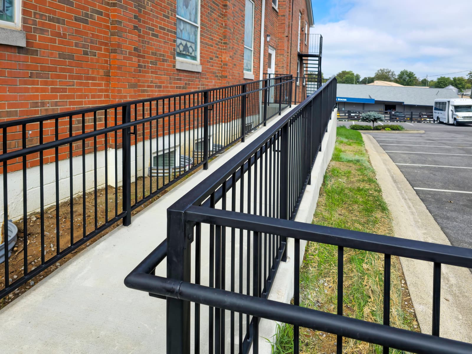 ASB Metal Ramp Railing photo in railing work, Central Kentucky.