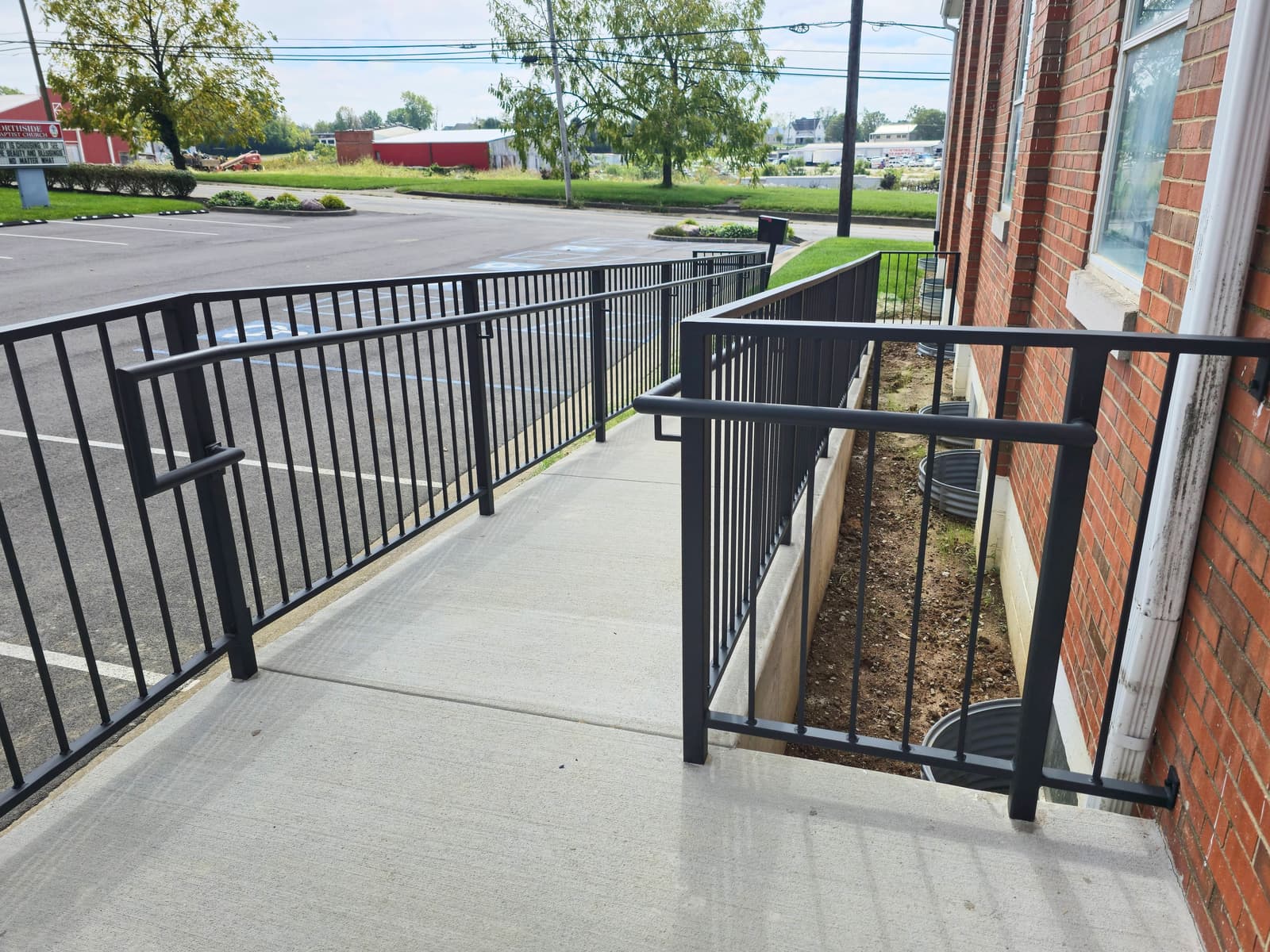 ASB Metal Ramp Railing photo in railing work, Central Kentucky.