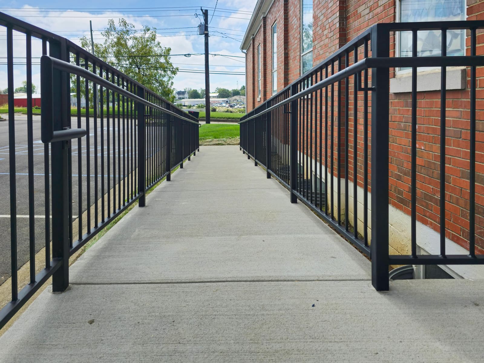 ASB Metal Ramp Railing photo in railing work, Central Kentucky.