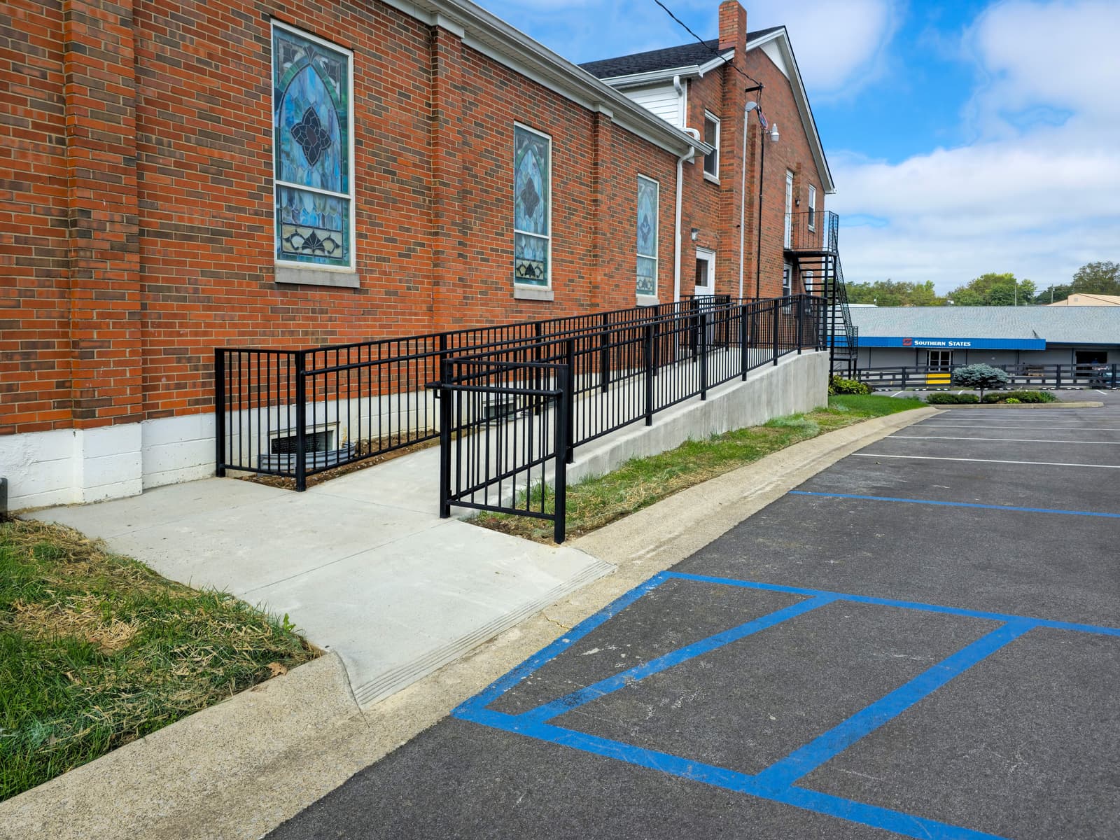 ASB Metal Ramp Railing photo in railing work, Central Kentucky.