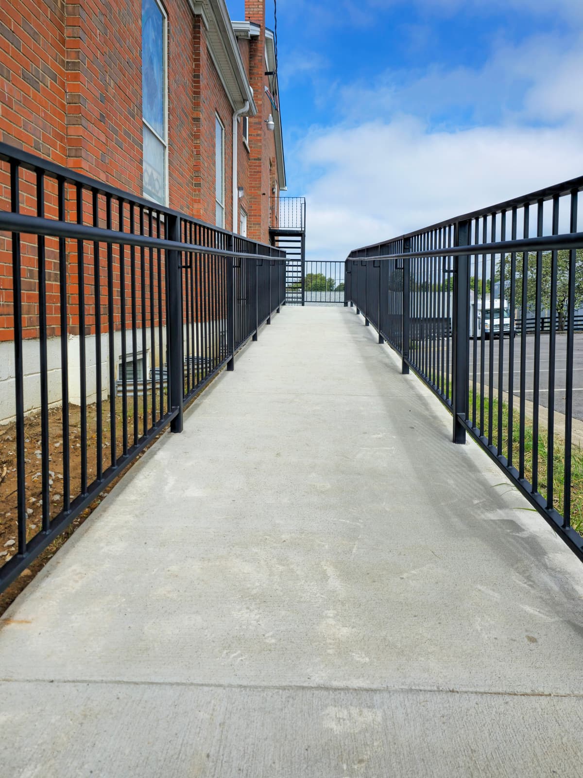 ASB Metal Ramp Railing photo in railing work, Central Kentucky.
