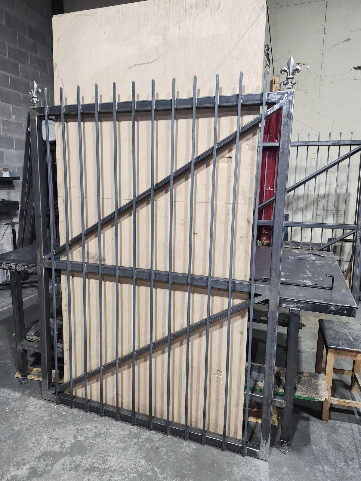Commercial metal perimeter and entrance fabrication for a managed property.