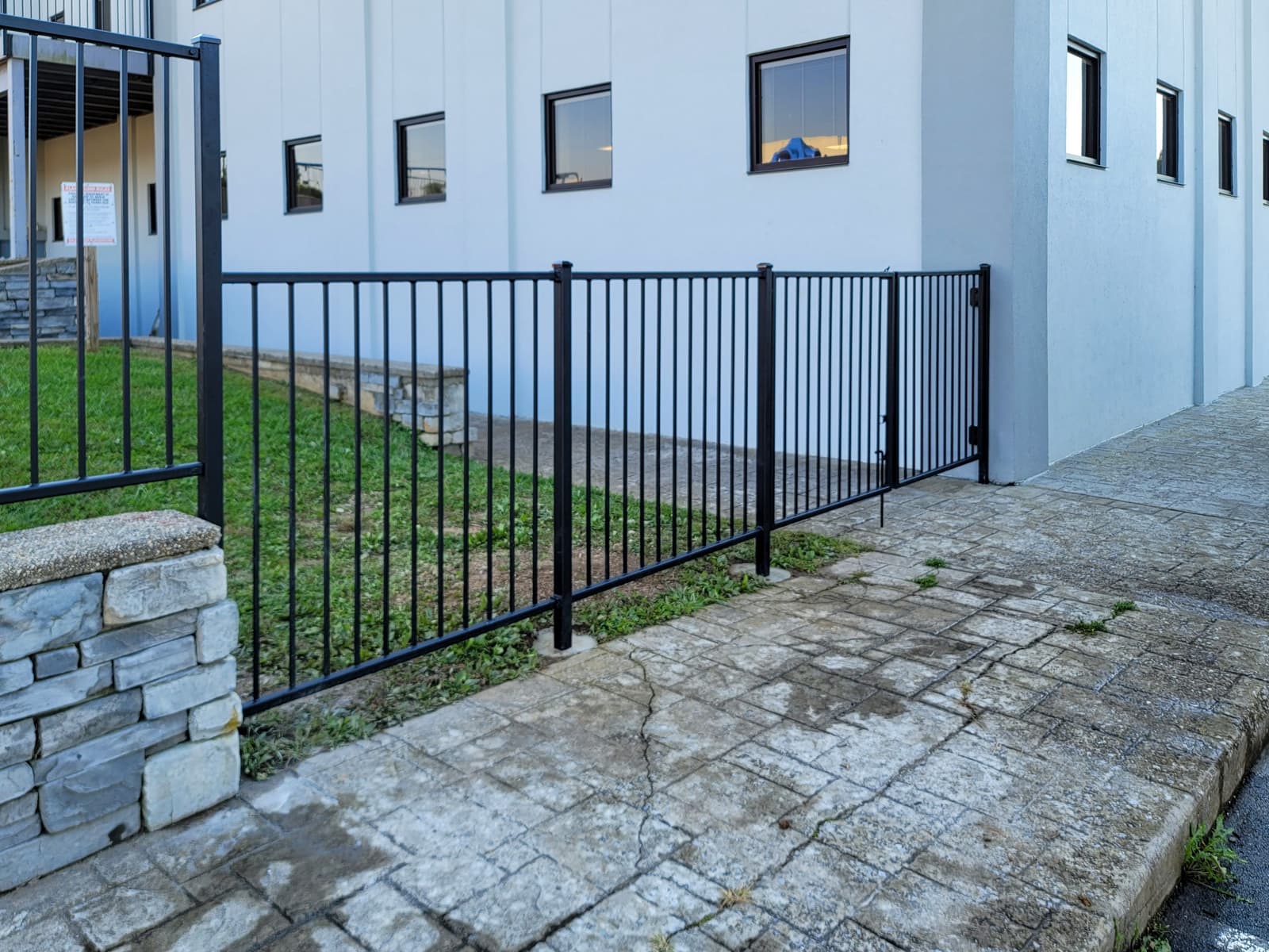 ASB Church Metal Railing Installation photo in railing work, Central Kentucky.