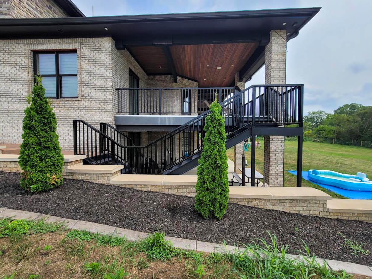 ASB Metal Deck Railing photo in railing work, Central Kentucky.