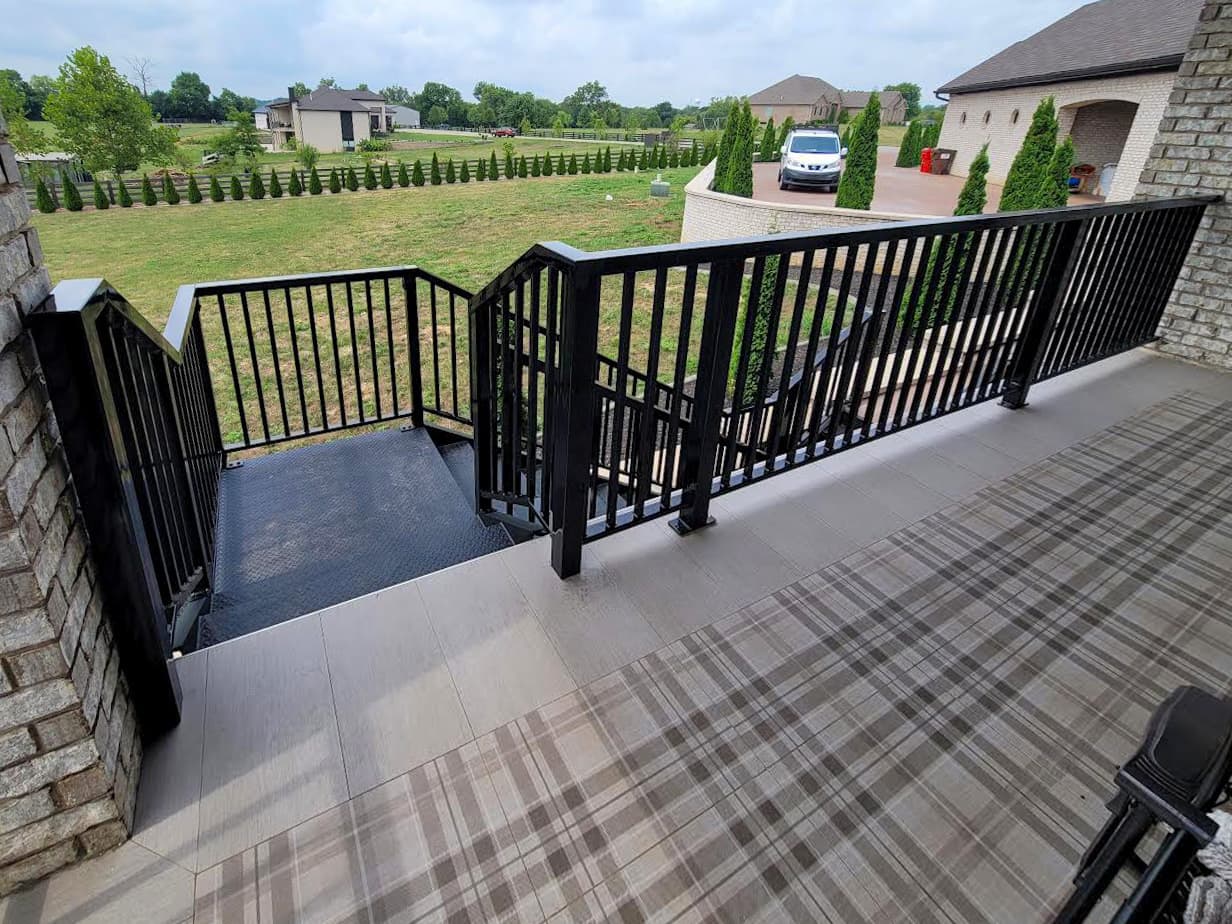 ASB Metal Deck Railing photo in railing work, Central Kentucky.