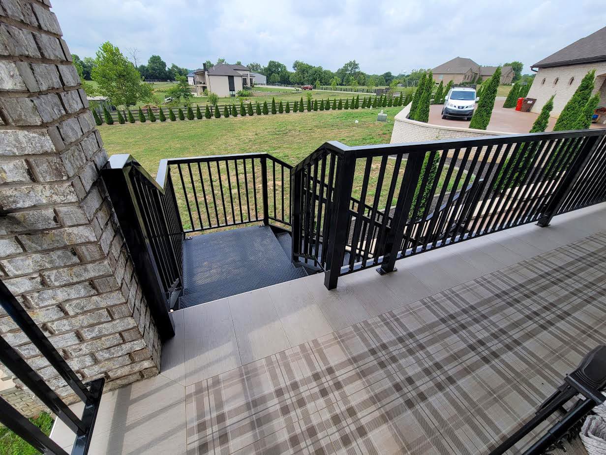ASB Metal Deck Railing photo in railing work, Central Kentucky.