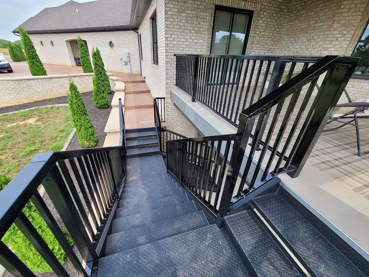 ASB Metal Deck Railing photo in railing work, Central Kentucky.
