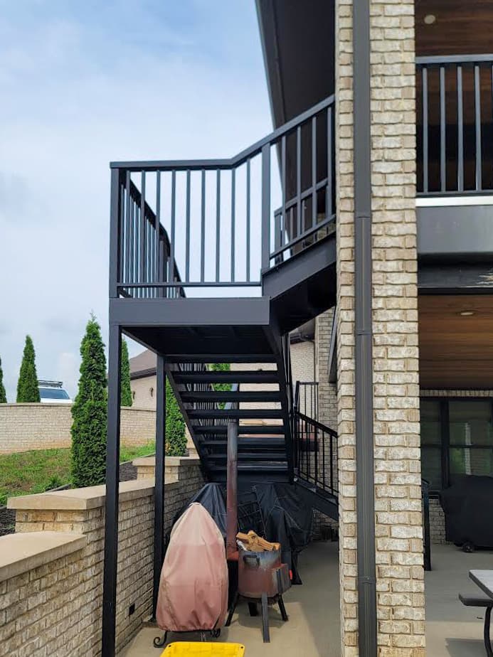 ASB Metal Deck Railing photo in railing work, Central Kentucky.