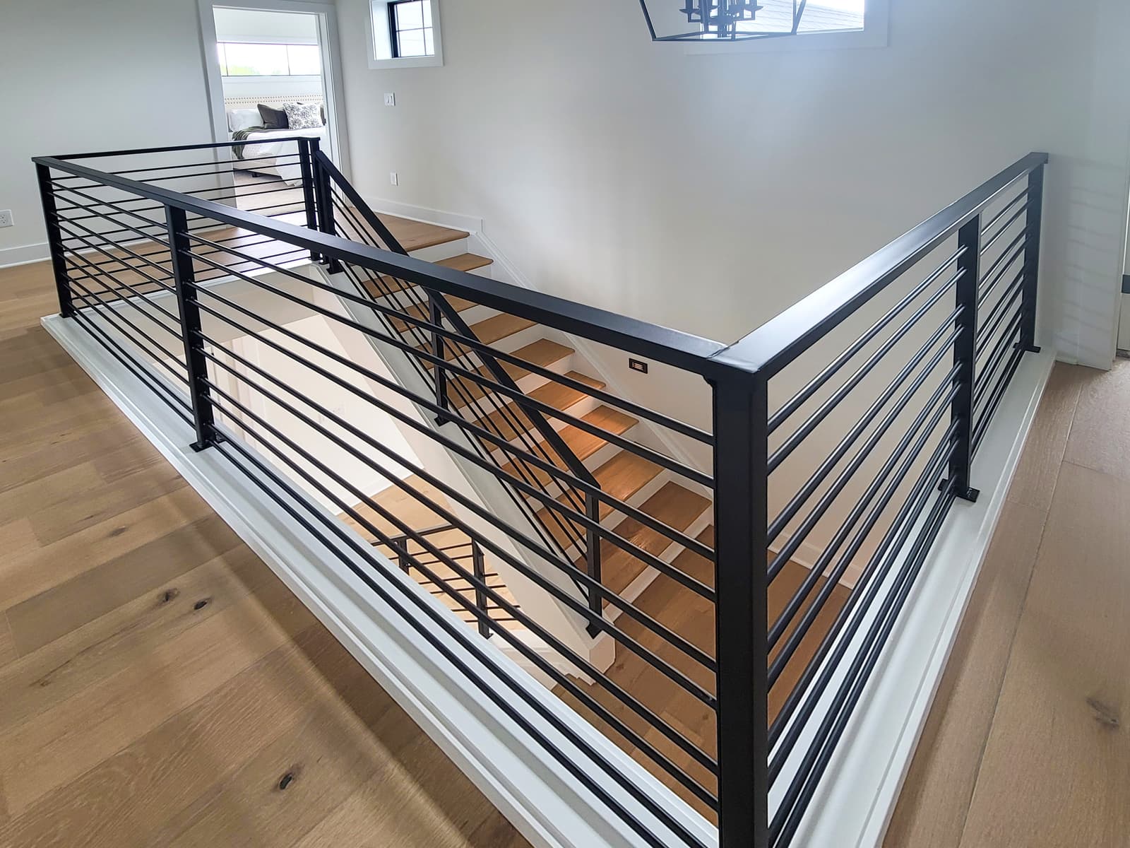 ASB Black Metal Railing photo in railing work, Central Kentucky.