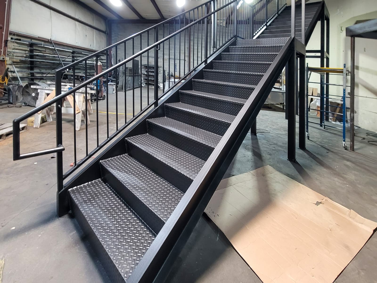 ASB Commercial Metal Staircase Fire Escape Fabrication photo in staircases work, Central Kentucky.