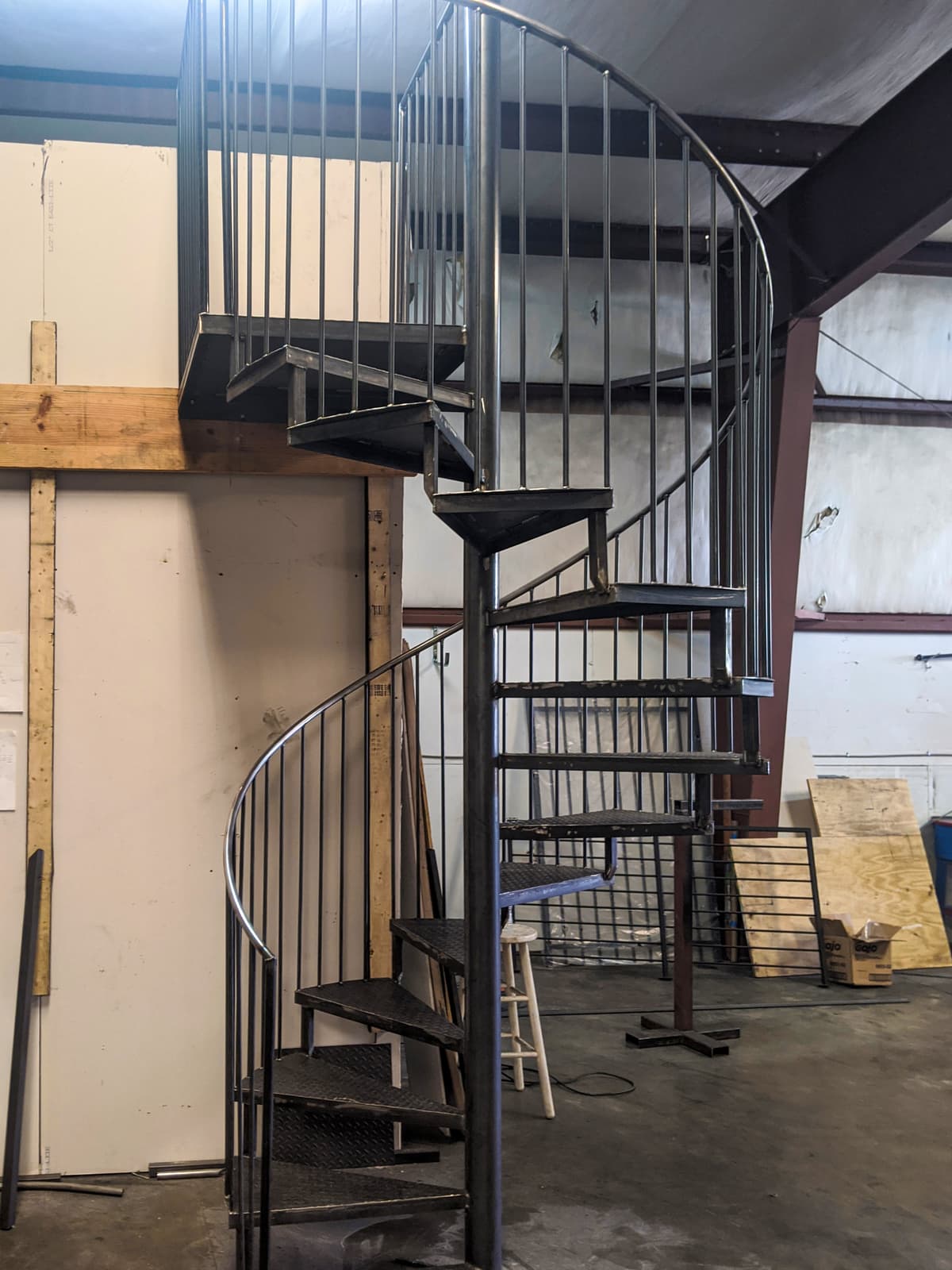 ASB Spiral Paragon Staircase Fabrication photo in staircases work, Central Kentucky.