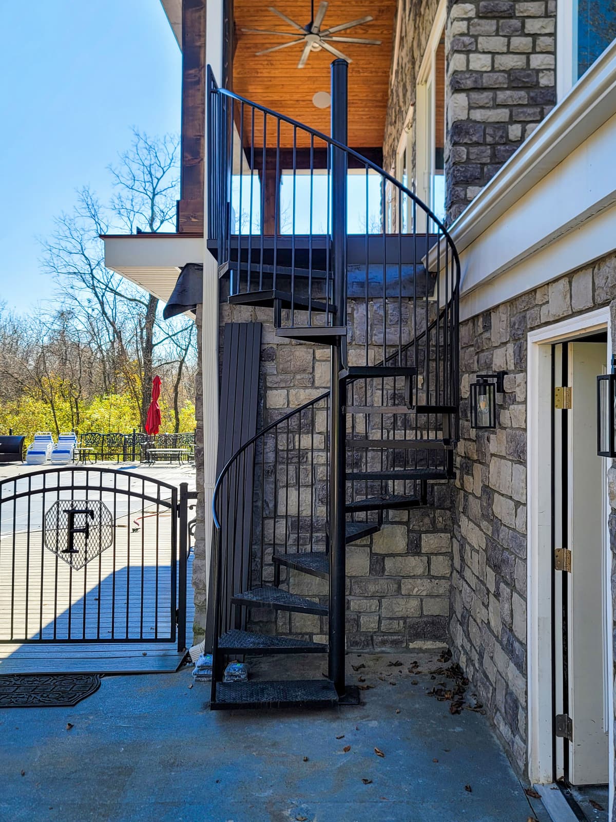 ASB Spiral Paragon Staircase Fabrication photo in staircases work, Central Kentucky.