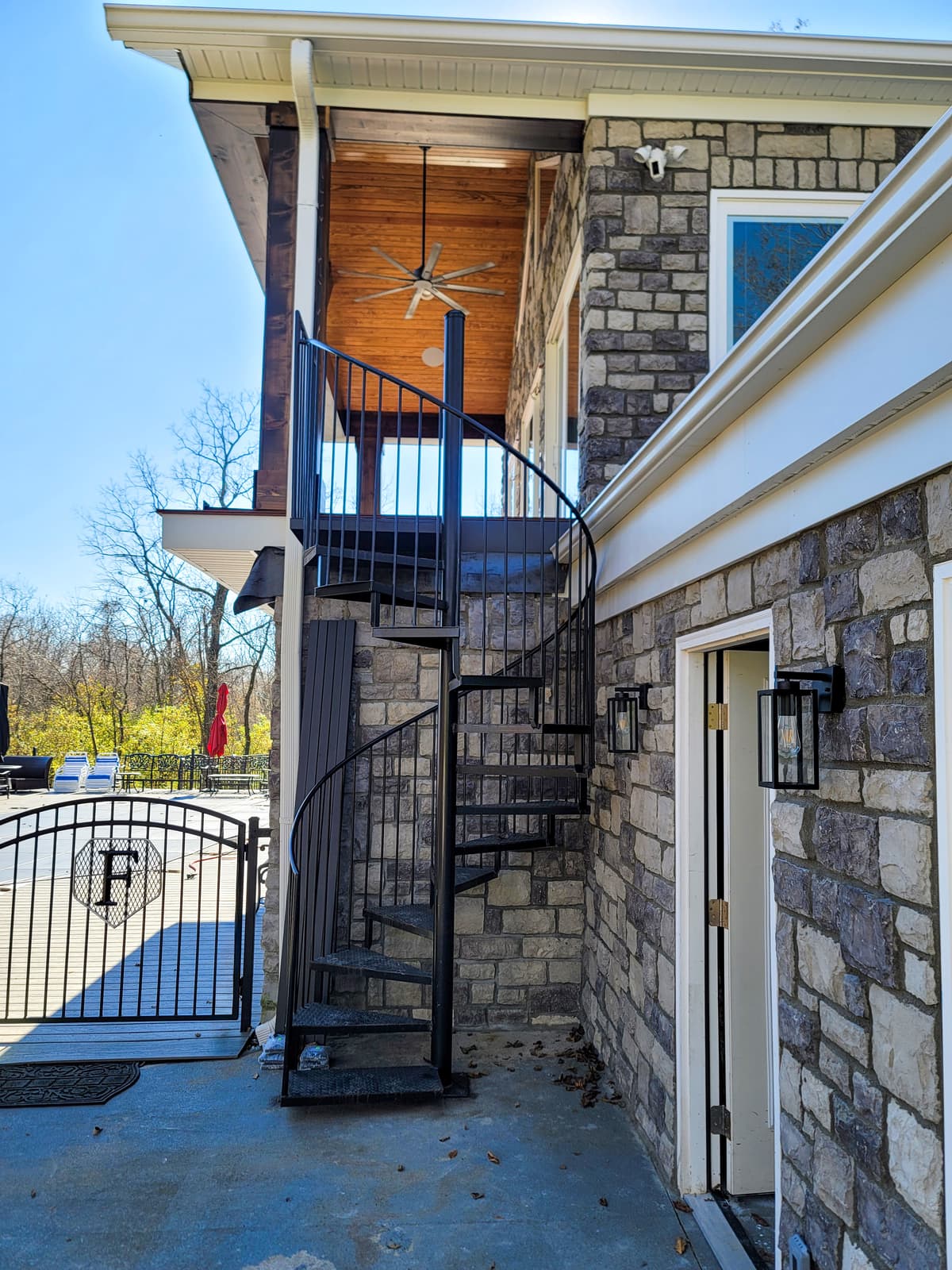 ASB Spiral Paragon Staircase Fabrication photo in staircases work, Central Kentucky.